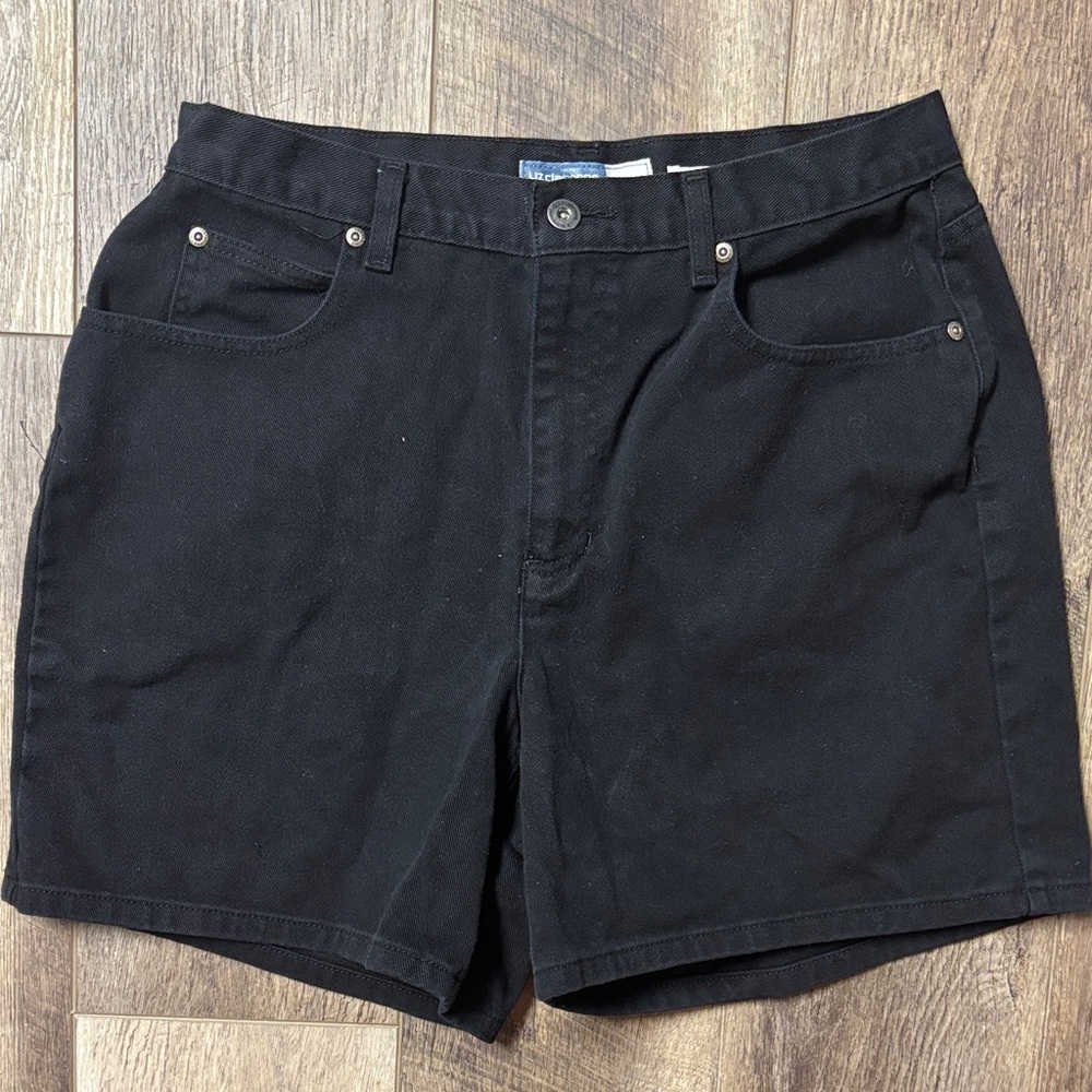 Liz Claiborne Women's High Waist Black Shorts
